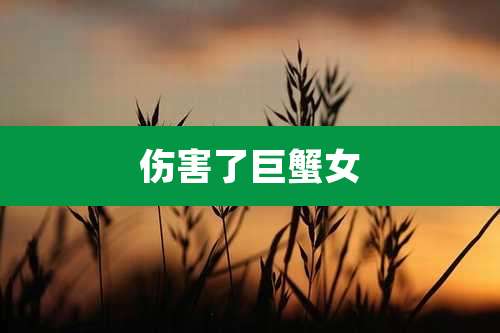 伤害了巨蟹女