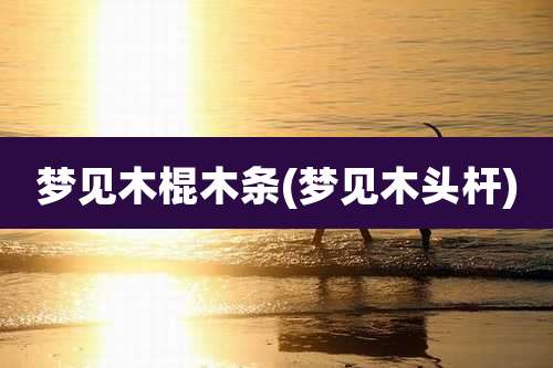 梦见木棍木条(梦见木头杆)