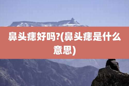 鼻头痣好吗?(鼻头痣是什么意思)