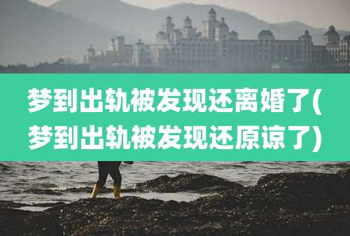 梦到出轨被发现还离婚了(梦到出轨被发现还原谅了)