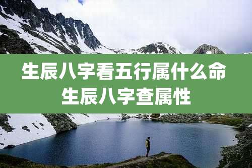 生辰八字看五行属什么命 生辰八字查属性