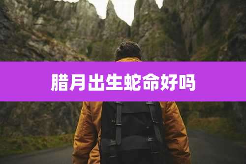腊月出生蛇命好吗