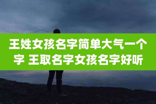 王姓女孩名字简单大气一个字 王取名字女孩名字好听