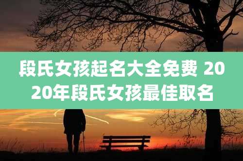 段氏女孩起名大全免费 2020年段氏女孩最佳取名