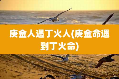 庚金人遇丁火人(庚金命遇到丁火命)