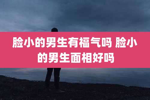 脸小的男生有福气吗 脸小的男生面相好吗
