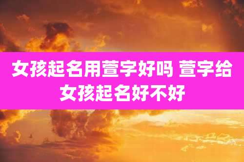 女孩起名用萱字好吗 萱字给女孩起名好不好