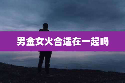 男金女火合适在一起吗