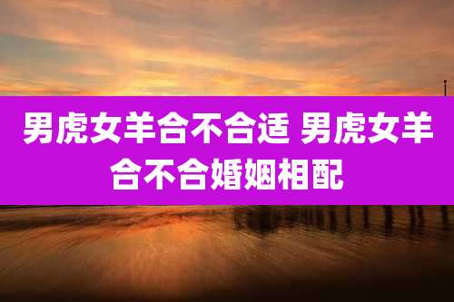男虎女羊合不合适 男虎女羊合不合婚姻相配