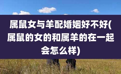 属鼠女与羊配婚姻好不好(属鼠的女的和属羊的在一起会怎么样)