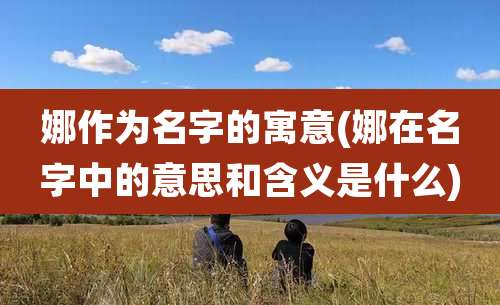 娜作为名字的寓意(娜在名字中的意思和含义是什么)