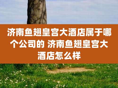 济南鱼翅皇宫大酒店属于哪个公司的 济南鱼翅皇宫大酒店怎么样