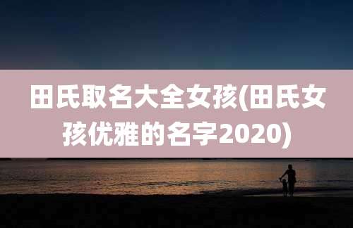 田氏取名大全女孩(田氏女孩优雅的名字2020)