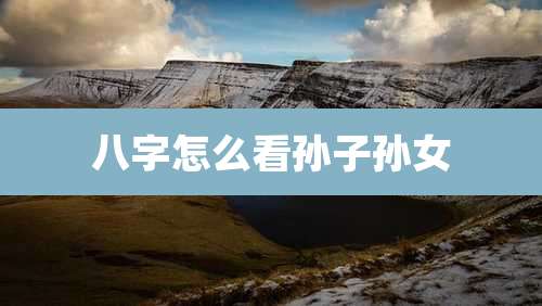 八字怎么看孙子孙女