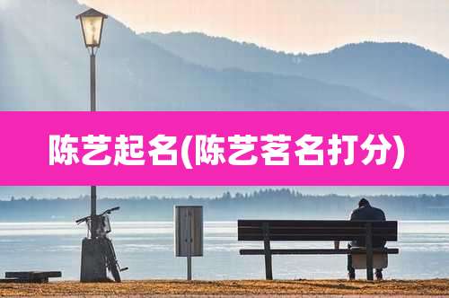 陈艺起名(陈艺茗名打分)