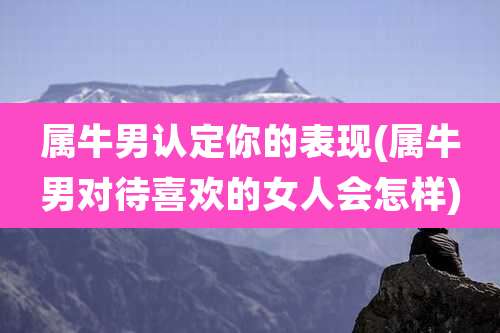 属牛男认定你的表现(属牛男对待喜欢的女人会怎样)