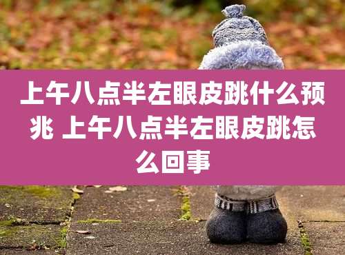上午八点半左眼皮跳什么预兆 上午八点半左眼皮跳怎么回事