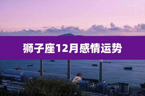 狮子座12月感情运势