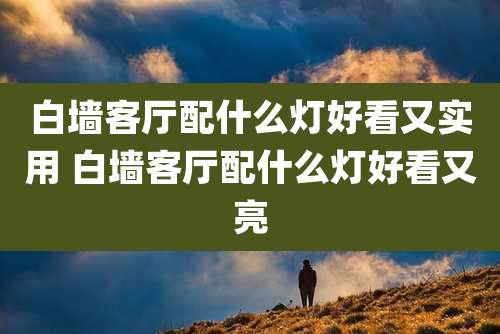 白墙客厅配什么灯好看又实用 白墙客厅配什么灯好看又亮