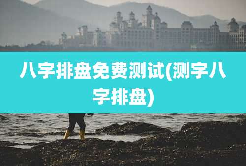 八字排盘免费测试(测字八字排盘)