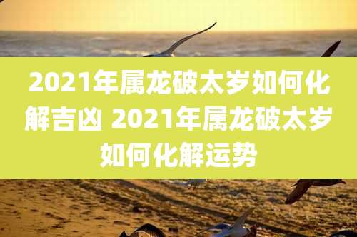 2021年属龙破太岁如何化解吉凶 2021年属龙破太岁如何化解运势