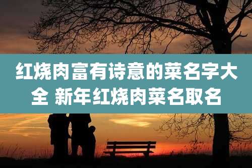红烧肉富有诗意的菜名字大全 新年红烧肉菜名取名