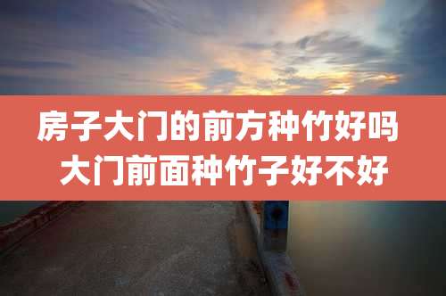 房子大门的前方种竹好吗 大门前面种竹子好不好