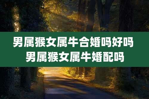 男属猴女属牛合婚吗好吗 男属猴女属牛婚配吗