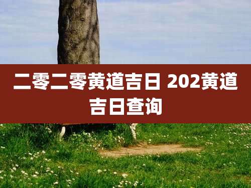 二零二零黄道吉日 202黄道吉日查询