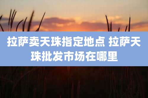 拉萨卖天珠指定地点 拉萨天珠批发市场在哪里