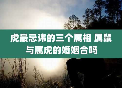 虎最忌讳的三个属相 属鼠与属虎的婚姻合吗