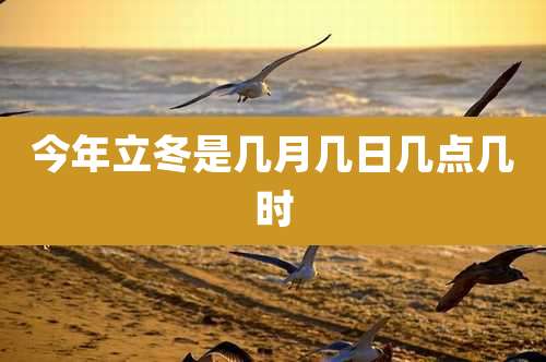 今年立冬是几月几日几点几时