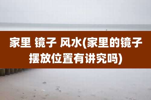 家里 镜子 风水(家里的镜子摆放位置有讲究吗)