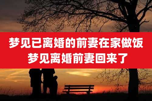 梦见已离婚的前妻在家做饭 梦见离婚前妻回来了