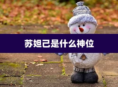 苏妲己是什么神位