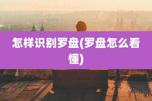 怎样识别罗盘(罗盘怎么看懂)