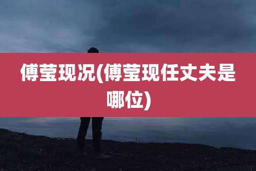 傅莹现况(傅莹现任丈夫是哪位)