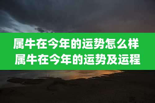 属牛在今年的运势怎么样 属牛在今年的运势及运程