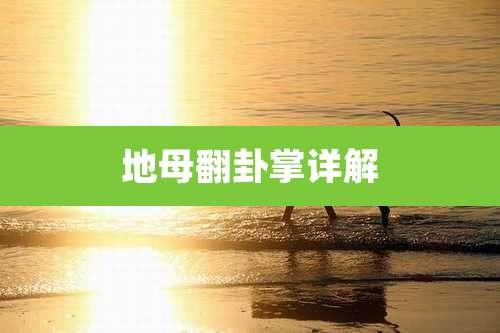 地母翻卦掌详解