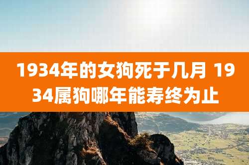1934年的女狗死于几月 1934属狗哪年能寿终为止