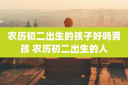 农历初二出生的孩子好吗男孩 农历初二出生的人