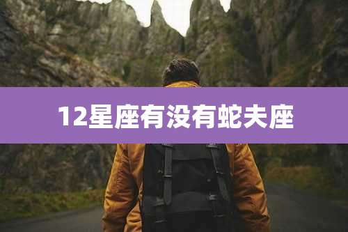 12星座有没有蛇夫座