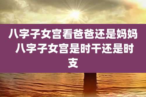 八字子女宫看爸爸还是妈妈 八字子女宫是时干还是时支