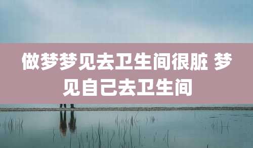 做梦梦见去卫生间很脏 梦见自己去卫生间