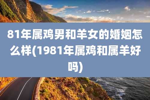 81年属鸡男和羊女的婚姻怎么样(1981年属鸡和属羊好吗)