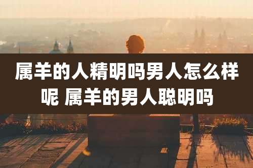 属羊的人精明吗男人怎么样呢 属羊的男人聪明吗