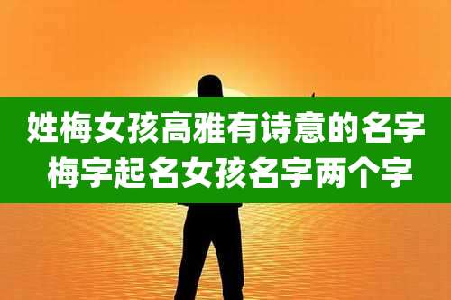 姓梅女孩高雅有诗意的名字 梅字起名女孩名字两个字