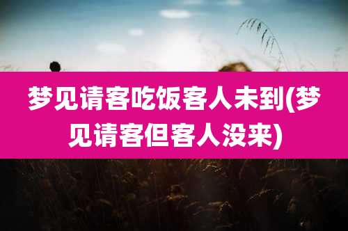 梦见请客吃饭客人未到(梦见请客但客人没来)