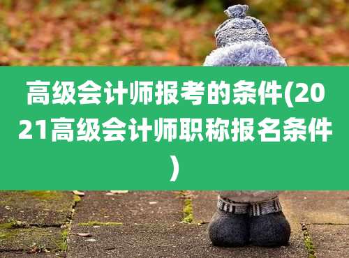 高级会计师报考的条件(2021高级会计师职称报名条件)