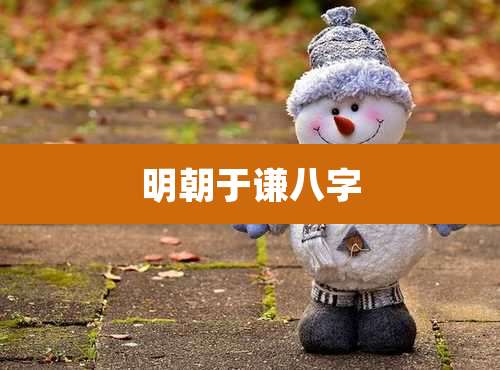 明朝于谦八字